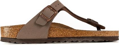 Gizeh Δερμάτινα Ανατομικά Σανδάλια Mocca Narrow Fit Birkenstock