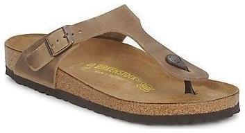Gizeh Oiled Leather Δερμάτινα Γυναικεία Σανδάλια Tabacco Birkenstock