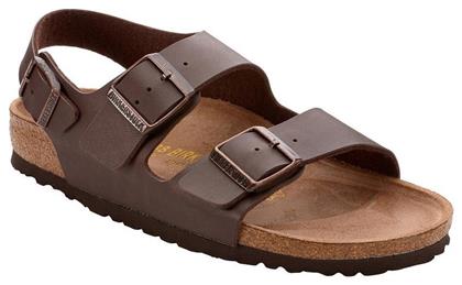 Milano Birko-Flor Ανδρικά Σανδάλια σε Καφέ Χρώμα Narrow Fit Birkenstock