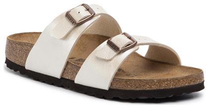Sydney Δερμάτινα Ανατομικά Σανδάλια σε Λευκό Χρώμα Narrow Fit Birkenstock