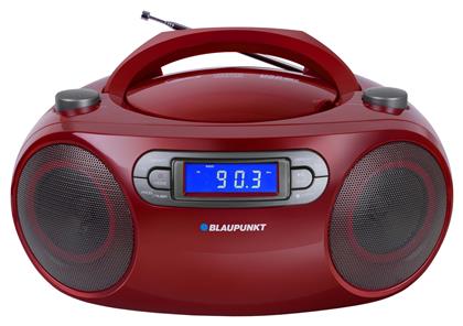 Φορητό Ηχοσύστημα Boombox με CD / MP3 / USB / Ραδιόφωνο σε Κόκκινο Χρώμα Blaupunkt