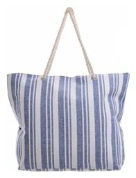 Υφασμάτινη Τσάντα Θαλάσσης Μπλε με Ρίγες Ble Resort Collection