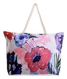 Υφασμάτινη Τσάντα Θαλάσσης Floral Ble Resort Collection