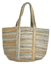 Ψάθινη Τσάντα Θαλάσσης με Ρίγες Ble Resort Collection