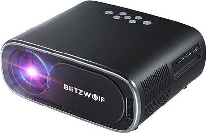 BlitzWolf BW-V4 Projector Full HD Λάμπας LED με Wi-Fi και Ενσωματωμένα Ηχεία Μαύρος