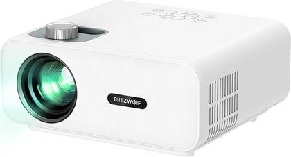 BlitzWolf BW-V5 Projector Full HD Λάμπας LED με Ενσωματωμένα Ηχεία Λευκός
