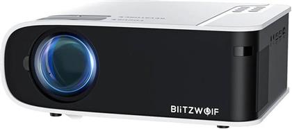 BlitzWolf BW-V6 Projector Full HD Λάμπας LED με Wi-Fi και Ενσωματωμένα Ηχεία Λευκός