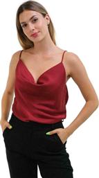 Μπλούζα Lingerie Drape Σε Μπορντό από το Capriccio