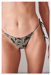 Art Leo Bikini String με Κορδονάκια Χακί Blu4u