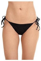 Bikini Slip με Κορδονάκια Μαύρο Blu4u