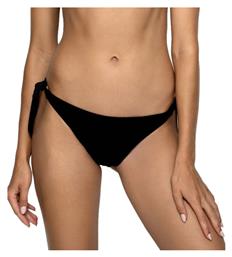 Bikini Slip με Κορδονάκια Μαύρο Blu4u