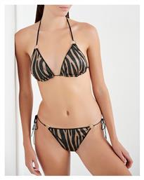 Bikini Slip με Κορδονάκια Μαύρο Blu4u
