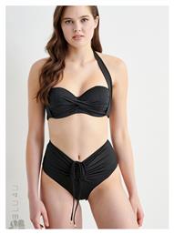 Bikini Slip Ψηλόμεσο Μαύρο Blu4u