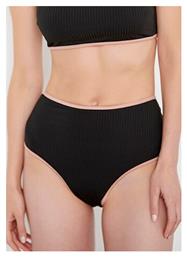 Bikini Slip Ψηλόμεσο Μαύρο Blu4u