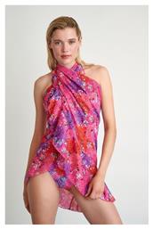 Ροζ Floral Γυναικείο Παρεό Blu4u