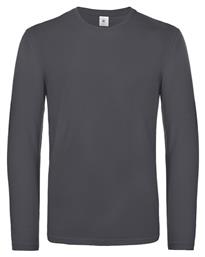 Exact 190 LS Dark Ανδρικό Διαφημιστικό T-shirt Dark Grey B&C
