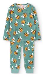 Παιδική Πιτζάμα Χειμωνιάτικη Βαμβακερή Πράσινη Boboli