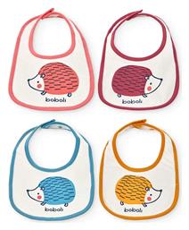 Σαλιάρα Υφασμάτινη Λευκό 4τμχ Boboli