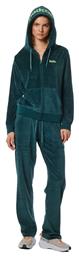Παντελόνι Γυναικείας Φόρμας με Λάστιχο Teal Green Βελουτέ Body Action