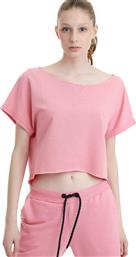 BodyTalk 1201-904128 Κοντομάνικο Crop Top Ροζ από το Cosmossport