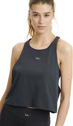 BodyTalk Γυναικείο Crop Top Αμάνικο Καλοκαιρινό Coal από το Bodytalk