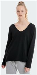 BodyTalk 1212-900926 Μακρυμάνικη Γυναικεία Αθλητική Μπλούζα Μαύρη από το Bodytalk