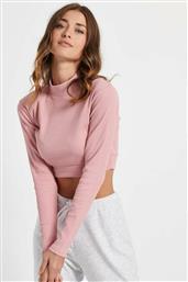 BodyTalk 1212-902820 Μακρυμάνικο Crop Top Ροζ από το Bodytalk