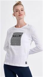 BodyTalk 1212-908126 Μακρυμάνικο Γυναικείο Top Λευκό από το Cosmossport