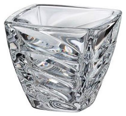 Διακοσμητικό Μπωλ Κρυστάλλινο Facet 14.6x14.6x17.8cm Bohemia
