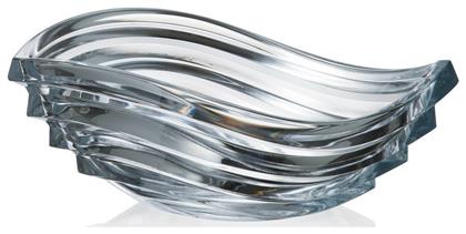 Wave Διακοσμητικό Μπωλ Κρυστάλλινο Διάφανο 30.5x22x11cm Bohemia