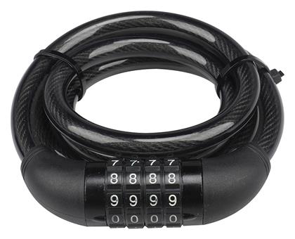 Αντικλεπτική Κουλούρα Μοτοσυκλέτας με Μήκος 120εκ. Μαύρο Χρώμα Bormann