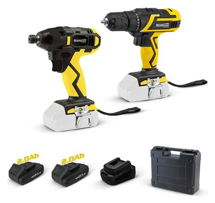 BCD2610 Σετ Δραπανοκατσάβιδο & Κατσαβίδι 20V με 2 Μπαταρίες 2Ah και Θήκη Bormann
