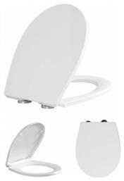 BTW1040 Καπάκι Λεκάνης Soft Close από Βακελίτη 43.5x35cm Λευκό Bormann