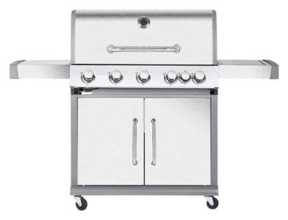 Elite BBQ5100 Υγραερίου 5 Εστιών 18kW με Πλαϊνό Μάτι Bormann