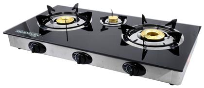 Elite BLG8500 Επιτραπέζια Εστία Υγραερίου Τριπλή Μαύρη Bormann