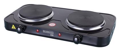 Επιτραπέζια Εστία Εμαγιέ Διπλή Μαύρη Bormann