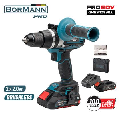 Pro BBP5140 Κρουστικό Δραπανοκατσάβιδο 20V 2x2Ah Bormann