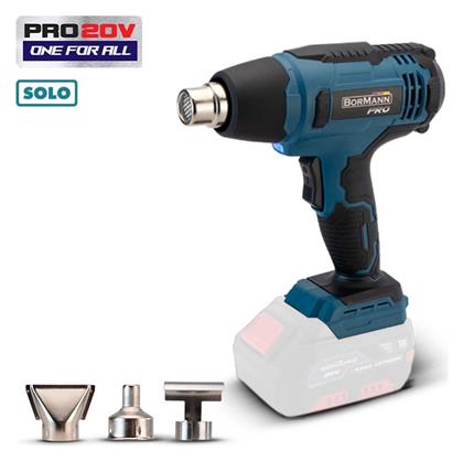 Pro BBP5250 Πιστόλι Θερμού Αέρα 20V Solo με Ρύθμιση Θερμοκρασίας εως και 550°C Bormann