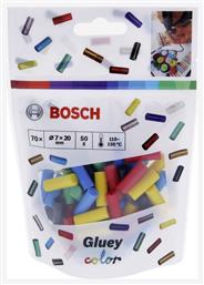 Φυσίγγια Θερμοκόλλας Mini-Sticks Χρωματιστά 2608002005 70τμχ Bosch