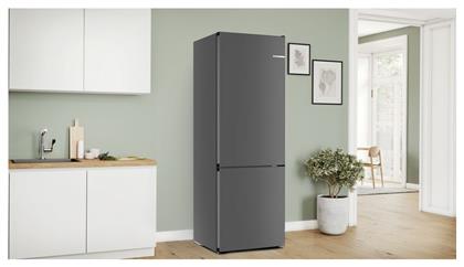 Ψυγειοκαταψύκτης 440lt Total NoFrost Γκρι KGN49OCAF Bosch