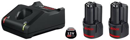 Σετ 2 Μπαταριών Εργαλείου Λιθίου 12V με Φορτιστή GAL 12V-40 Bosch