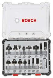 Σετ Φρέζες Καρβιδίου 15τμχ Bosch
