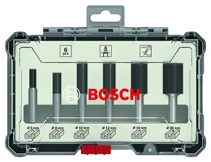 Σετ Φρέζες για Ρούτερ Υποδοχής 8mm 2607017466 6τμχ Bosch