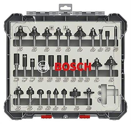 Σετ Φρέζες για Ρούτερ Υποδοχής 8mm 2607017475 30τμχ Bosch