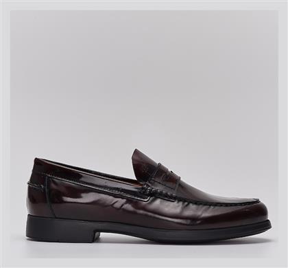 Δερμάτινα Ανδρικά Loafers σε Μπορντό Χρώμα Boss Shoes