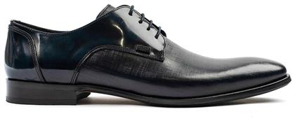 Glam Δερμάτινα Ανδρικά Σκαρπίνια Μπλε Boss Shoes