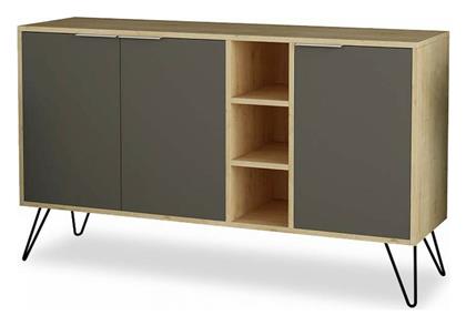 Μπουφές από Ξύλο Clara Light Oak / Ανθρακί 142x35.5x82cm - Pakketo