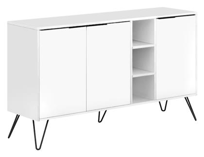 Μπουφές από Ξύλο Flynn Λευκός 142x35.6x83cm - Megapap