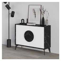 Μπουφές από Ξύλο Gora Μαύρο / Λευκό 110x35.6x82cm - Megapap