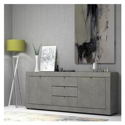Μπουφές από Ξύλο με Συρτάρια Ανθρακί 210x45x86cm - Megapap